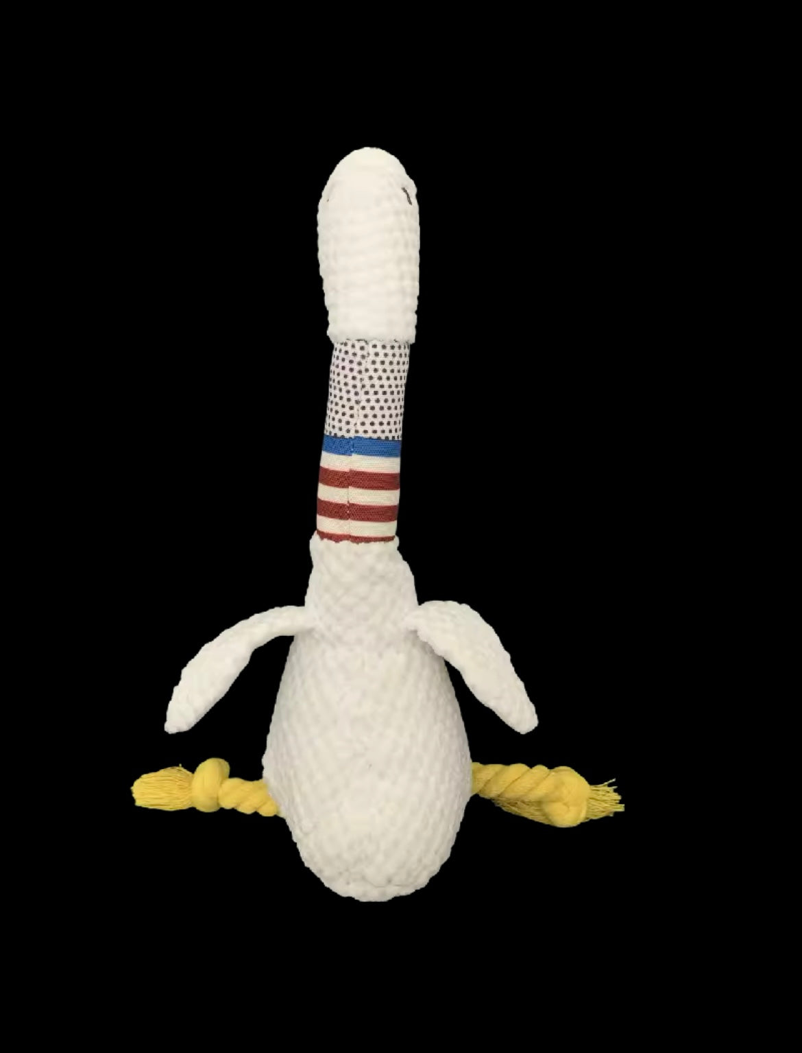 Interactive Long Necked Duck/White Goose Plush Toy for Dogs